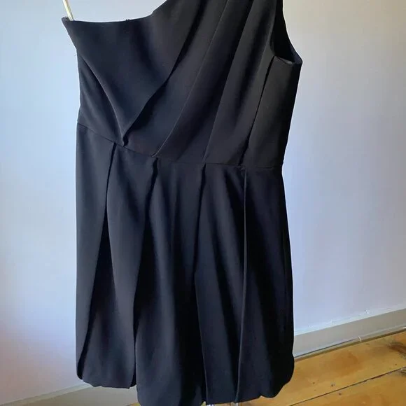 Shoshanna Black One Shoulder Dress